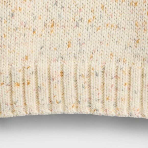 GAP Oversized Cream Pastel Knit Sweater NWT, Women’s Medium Warm Wool Pullover - Picture 4 of 9